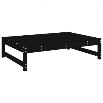 Gartenhocker Schwarz 120x80 cm Massivholz Kiefer
