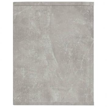 Schuhregal Betongrau 75x35x45 cm Holzwerkstoff