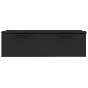 Wandschrank Schwarz 68x30x20 cm Holzwerkstoff
