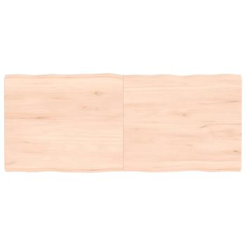 ARDEBO.de - Tischplatte 120x50x(2-4) cm Massivholz Unbehandelt Baumkante