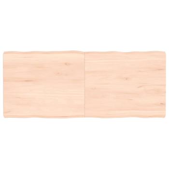 ARDEBO.de - Tischplatte 120x50x(2-6) cm Massivholz Unbehandelt Baumkante
