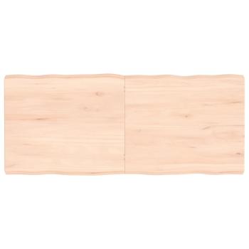 ARDEBO.de - Tischplatte 140x60x(2-6) cm Massivholz Unbehandelt Baumkante