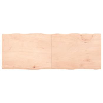 ARDEBO.de - Tischplatte 160x60x(2-4) cm Massivholz Unbehandelt Baumkante