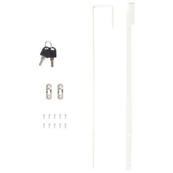 Schmuckschrank mit Spiegel Wandmontage Schwarz 30x8,5x106 cm