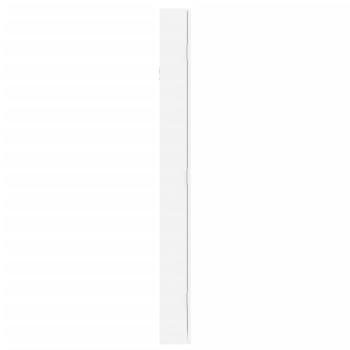Schmuckschrank mit Spiegel Wandmontage Weiß 37,5x10x106 cm