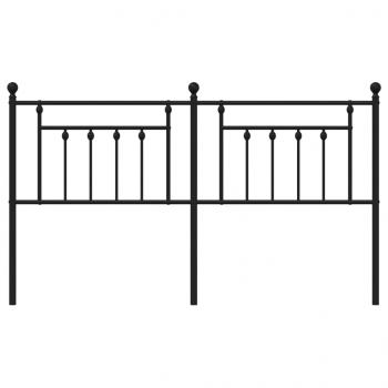 Kopfteil Metall Schwarz 160 cm