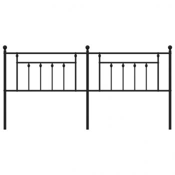 Kopfteil Metall Schwarz 193 cm