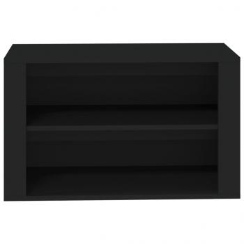 Schuhregal Schwarz 75x35x45 cm Holzwerkstoff
