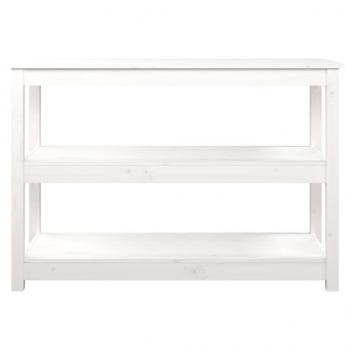 Konsolentisch Weiß 110x40x74 cm Massivholz Kiefer