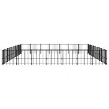 Outdoor-Hundezwinger Stahl 65,86 m²