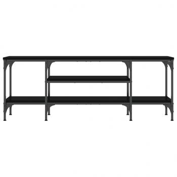 TV-Schrank Schwarz 121x35x45 cm Holzwerkstoff & Eisen