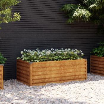 ARDEBO.de - Hochbeet 100x50x36 cm Cortenstahl
