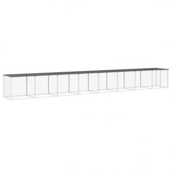 Hühnerkäfig mit Dach Anthrazit 803x98x90 cm Verzinkter Stahl