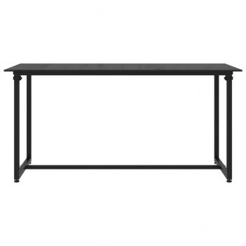 4-tlg. Garten-Lounge-Set mit Kissen Schwarz Poly Rattan