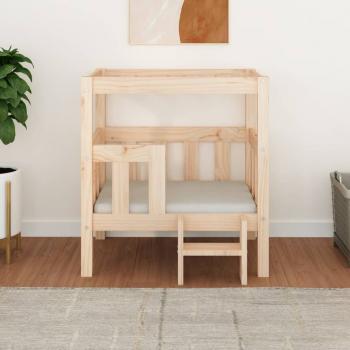  Hundebett 65,5x43x70 cm Massivholz Kiefer