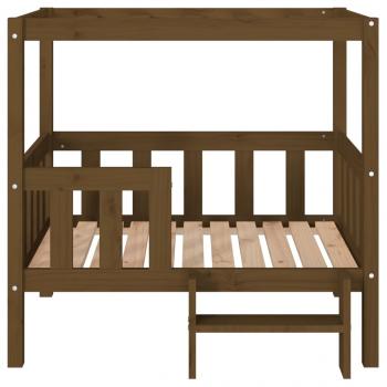  Hundebett Honigbraun 95,5x73,5x90 cm Massivholz Kiefer