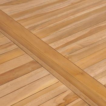 5-teiliges Garten-Ess-Set 150 x 90 cm Massivholz Teak