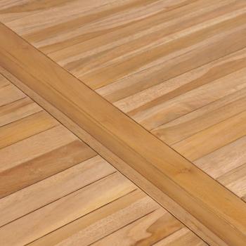 7-teiliges Garten-Ess-Set 150 x 90 cm Massivholz Teak