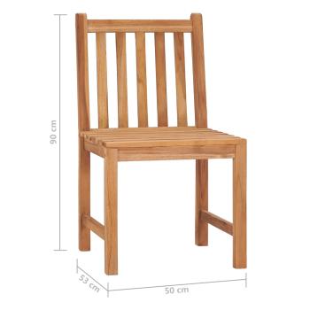 9-tlg. Garten-Essgruppe Massivholz Teak