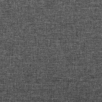 Kopfteil mit Ohren Dunkelgrau 203x23x78/88 cm Stoff