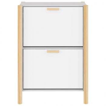 Schuhschrank Weiß 57,5x33x80 cm Holzwerkstoff