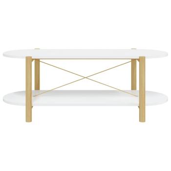 Couchtisch Weiß 110x48x40 cm Holzwerkstoff