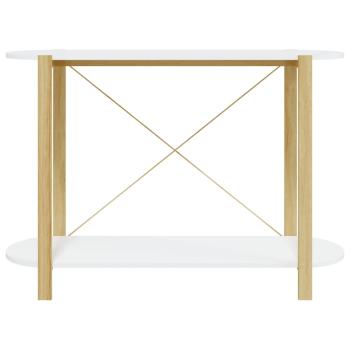 Konsolentisch Weiß 110x38x75 cm Holzwerkstoff