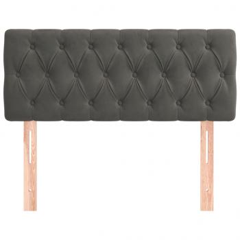 Kopfteil Dunkelgrau 90x7x78/88 cm Samt