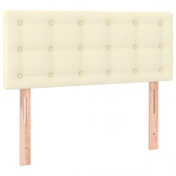 Kopfteil Creme 90x5x78/88 cm Kunstleder