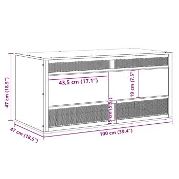 Terrarium Holzwerkstoff 100x47x47 cm