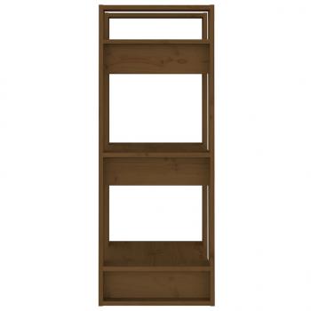 Bücherregal/Raumteiler Honigbraun 41x35x91 cm Massivholz