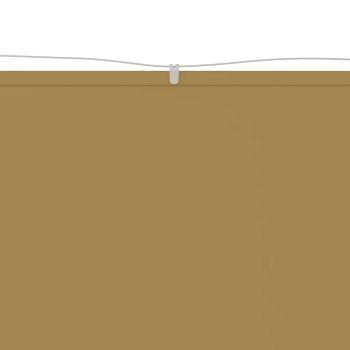 Senkrechtmarkise Beige 60x1200 cm Oxford-Gewebe
