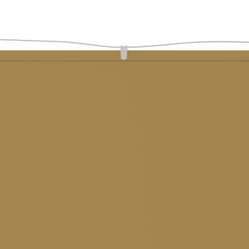 Senkrechtmarkise Beige 60x1200 cm Oxford-Gewebe