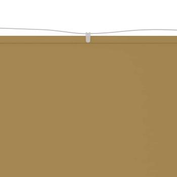 Senkrechtmarkise Beige 140x1200 cm Oxford-Gewebe
