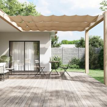 ARDEBO.de - Senkrechtmarkise Taupe 100x800 cm Oxford-Gewebe