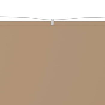 Senkrechtmarkise Taupe 140x800 cm Oxford-Gewebe