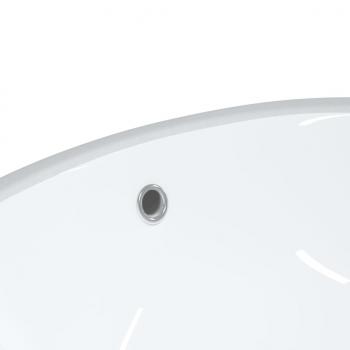 Waschbecken Weiß 47x39x21 cm Oval Keramik