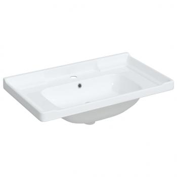Waschbecken Weiß 81x48x23 cm Rechteckig Keramik