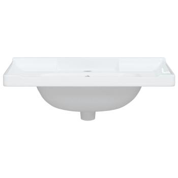 Waschbecken Weiß 71x48x23 cm Rechteckig Keramik