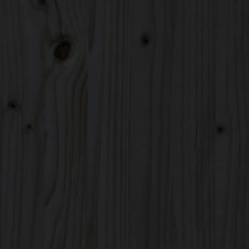 Massivholzbett Schwarz Kiefer 135x190 cm