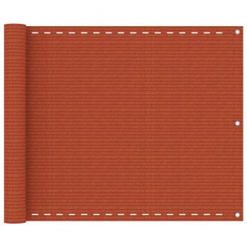 ARDEBO.de - Balkon-Sichtschutz Orange 75x500 cm HDPE