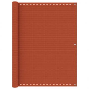ARDEBO.de - Balkon-Sichtschutz Orange 120x600 cm HDPE