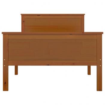 Massivholzbett Honigbraun Kiefernholz 100x200 cm