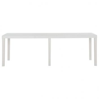 Gartentisch 220x90x72 cm PP Weiß