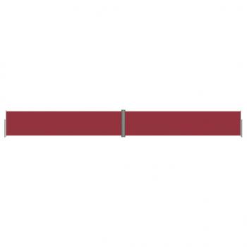 Seitenmarkise Ausziehbar Rot 140x1200 cm