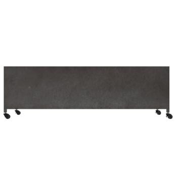 ARDEBO.de - TV-Schrank Silbern 110x30x40 cm Eisen