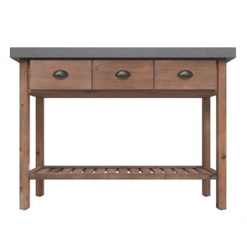 ARDEBO.de - Konsolentisch 110x35x80 cm Massivholz Tanne