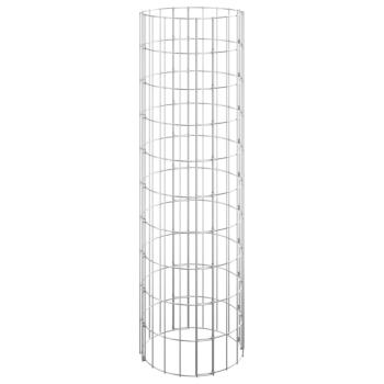 Gabionen-Säule Rund Verzinkter Stahl Ø30x100 cm
