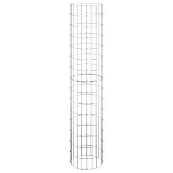Gabionen-Säule Rund Verzinkter Stahl Ø30x150 cm