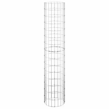 Gabionen-Säule Rund Verzinkter Stahl Ø30x150 cm